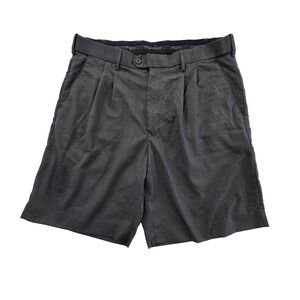 Bocaccio Golf Shorts Men's 34 Gray Grey 9: Inseam Expandable Waist‎ Pleated